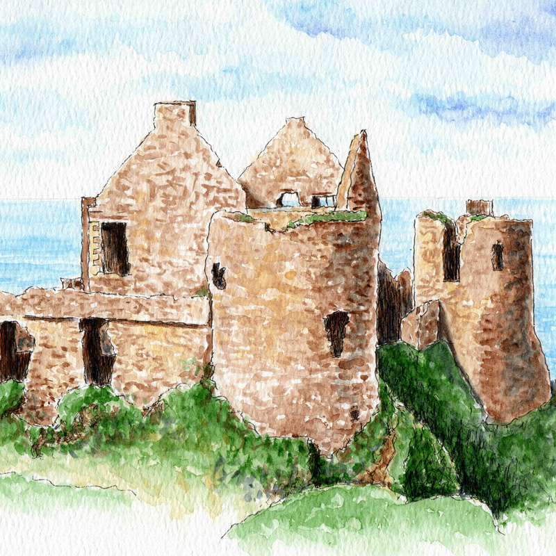 DUNLUCE CASTLE DETAIL 800 X 800